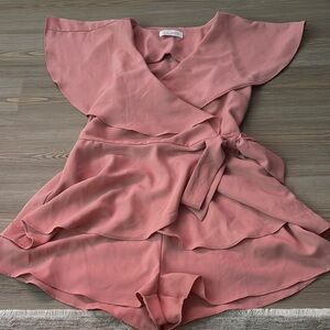 Pink Wrap Romper